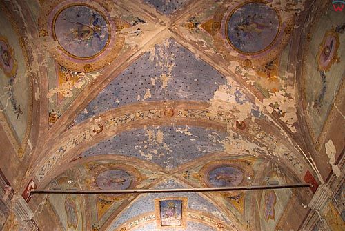 Włochy-Italia. Umbria. Kosciol Chiesa di S. Salva Tore (sec. XII) na wyspie Isola Maggiore.